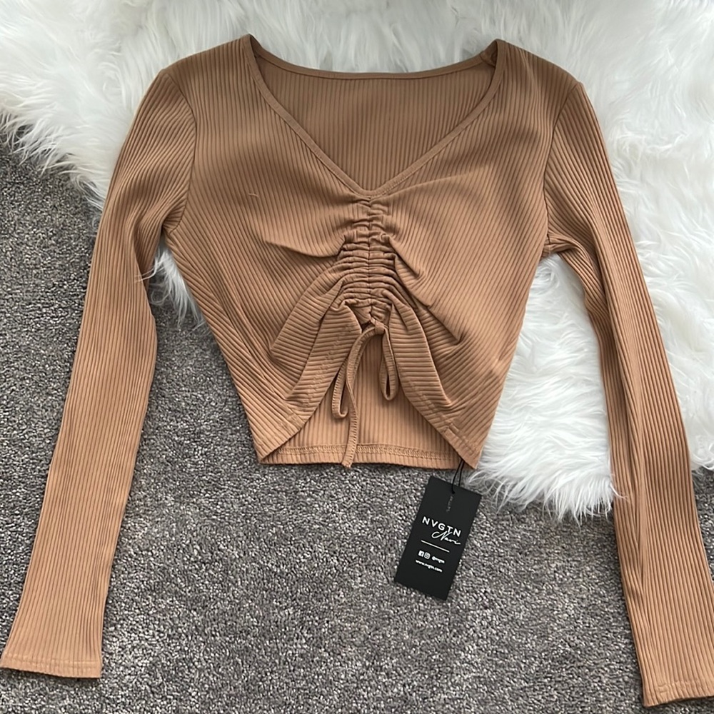 Honey Ruched and Ready Long Sleeve